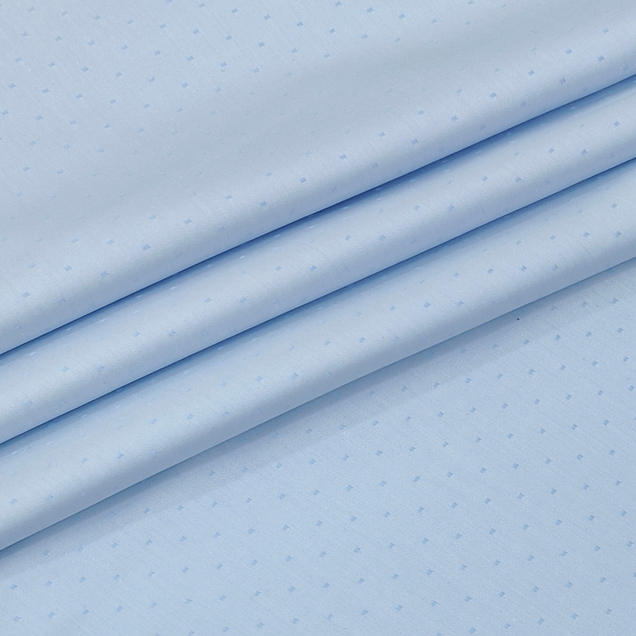 Shirt Fabric Arvind 100% Pure Cotton Dobby Colour Sky Blue